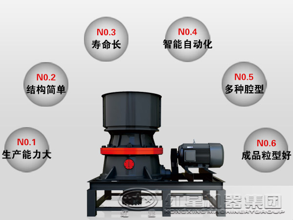 單缸液壓圓錐式破碎機(jī)性能優(yōu)勢