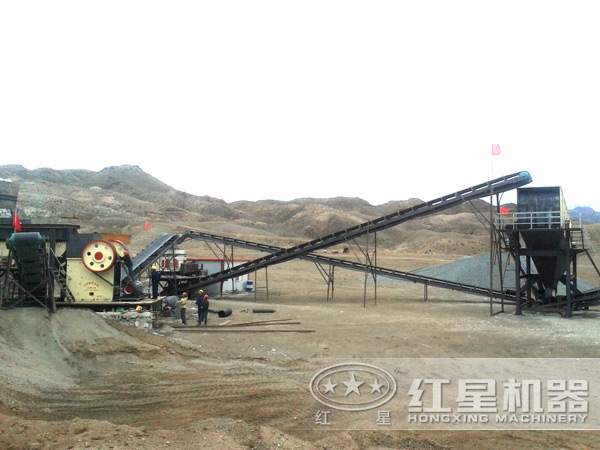 小型顎破破碎現(xiàn)場