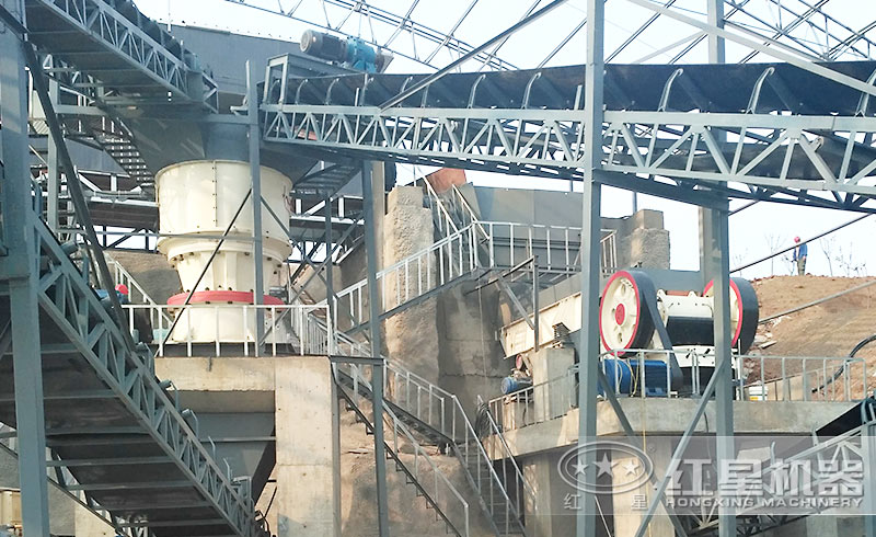 紅星破碎生產(chǎn)線現(xiàn)場