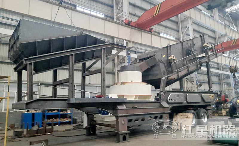 紅星全自動碎沙機生產(chǎn)車間