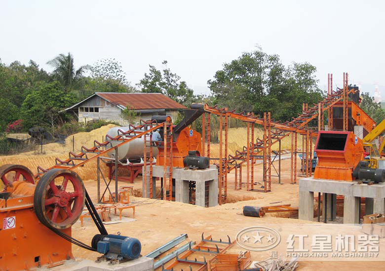 紅星碎石生產(chǎn)線現(xiàn)場(chǎng)