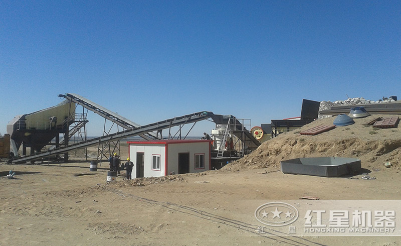 紅星石子破碎生產(chǎn)線現(xiàn)場——專業(yè)技術(shù)團隊為您量身打造