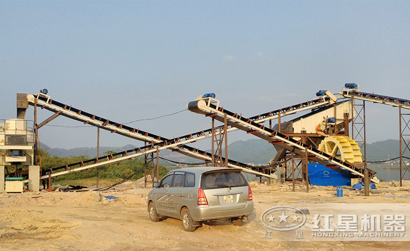 皮帶輸送機加工現場