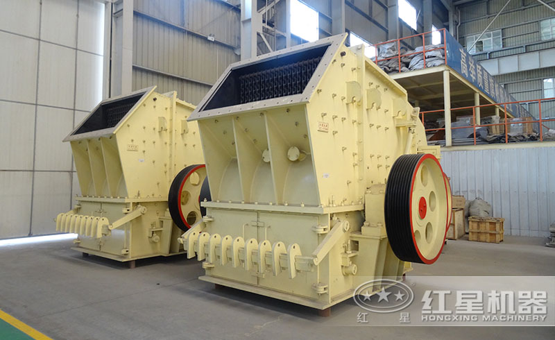 紅星單段錘式破碎機大破碎比，一次成型