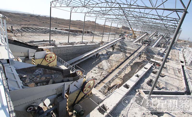紅星采石場破碎生產(chǎn)線現(xiàn)場