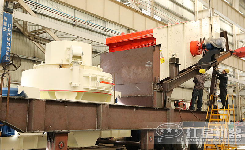 紅星破石機鑄造車間一角