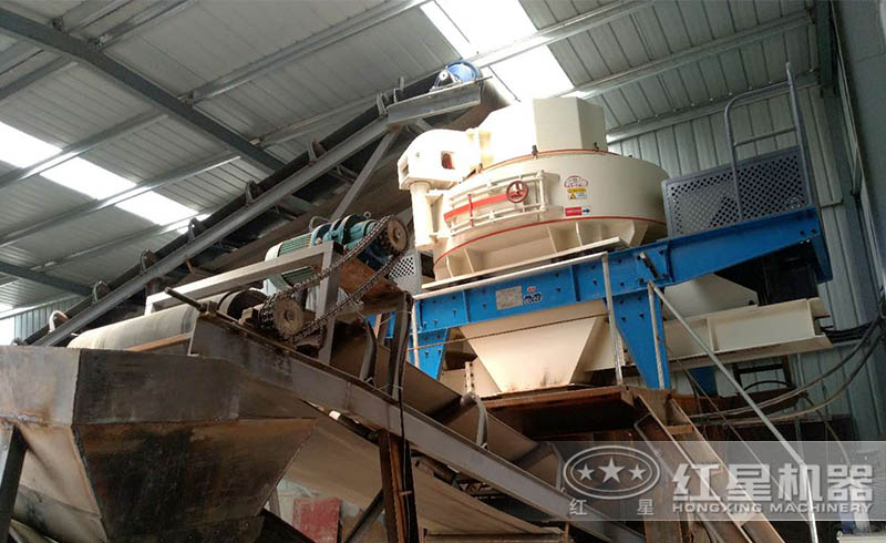 紅星制砂機粉砂生產線現(xiàn)場