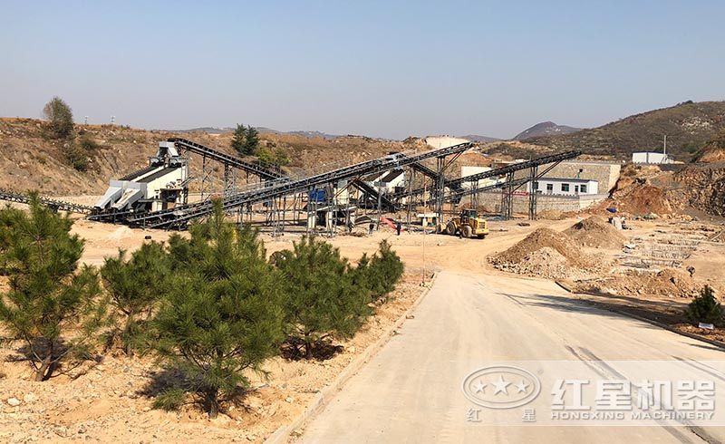 紅星用戶機制砂生產(chǎn)線現(xiàn)場