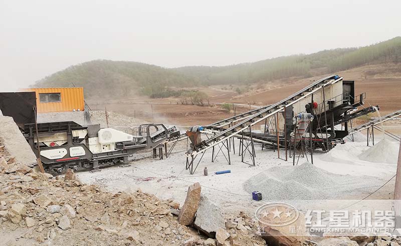 吉林用戶移動(dòng)式青石破碎現(xiàn)場