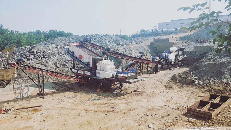 移動破碎生產現場