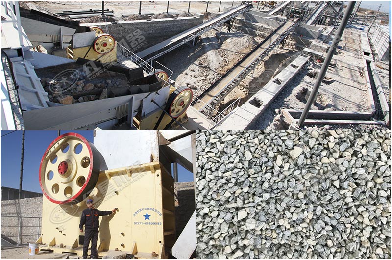 破碎生產(chǎn)現(xiàn)場實(shí)拍