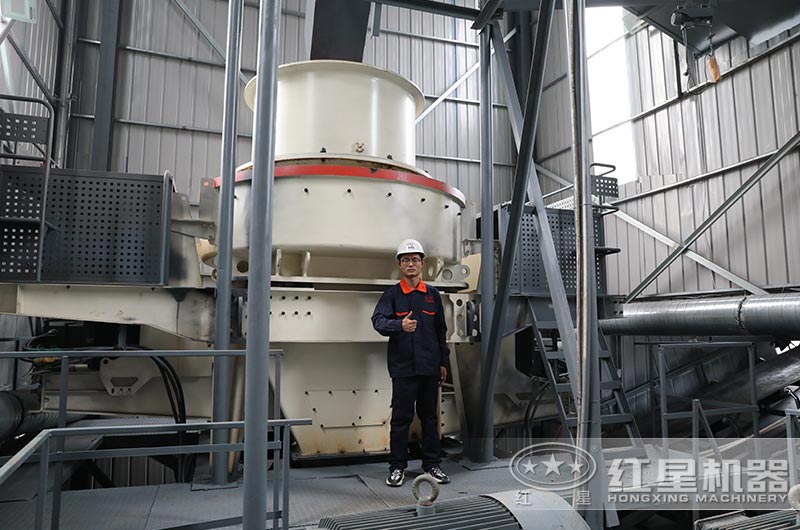 制砂機現(xiàn)場