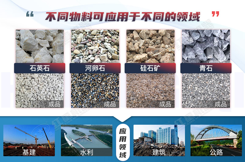 石頭破碎機應用領域廣